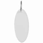 Брелок «Овал», белый