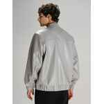 Бомбер из искусственной кожи UNIVER, серый, размер XS/S