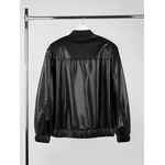 Бомбер из искусственной кожи UNIVER, черный, размер XS/S