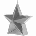 Свеча HIGH FIVE, серебристая