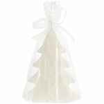 Свеча KNITEAM, елка, белая