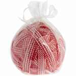 Свеча KNITEAM, клубок, красный