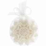 Свеча SNOWFLAME 1, белая, 8 см