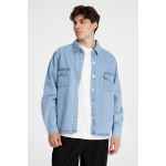 Куртка джинсовая O3, голубая, размер M/L