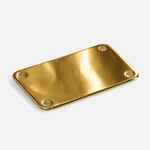 Шильдик металлический FURO, золотистый глянцевый