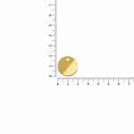 Шильдик металлический ALFA SIRKEL, золотистый глянцевый