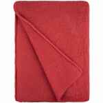 Плед KNITLY, красный (коралл)