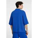 Футболка оверсайз унисекс T9, синяя, размер XS/S