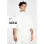 Футболка оверсайз унисекс T9, молочно-белая, размер XS/S