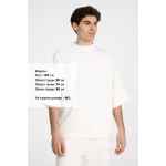 Футболка оверсайз унисекс T9, молочно-белая, размер XS/S