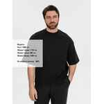 Футболка оверсайз BIG BOSS, черная, размер XS/S