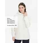 Худи оверсайз унисекс SNUGGIE, молочно-белое, размер XS/S