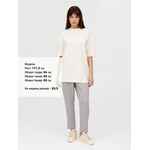 Футболка оверсайз унисекс SIDELINE, молочно-белая, размер XS/S