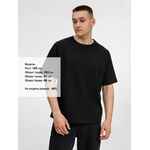 Футболка оверсайз унисекс AVENU, черная, размер XS/S