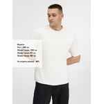 Футболка оверсайз унисекс AVENU, молочно-белая, размер XS/S