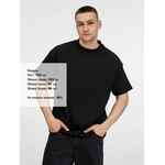 Футболка оверсайз унисекс SINKOPA, черная, размер XS/S