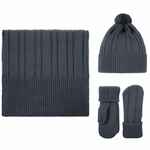 Шапка KNIT BEAT, серая (графит)