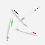 Ручка шариковая NAVE, белая с красным