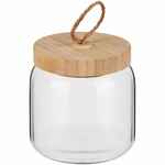 Банка с бамбуковой крышкой WOODY S