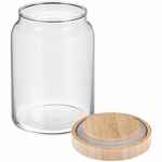 Банка с бамбуковой крышкой WOODY M