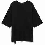 Джемпер с коротким рукавом SILUETTI VOLUMICA, черный, размер M/L