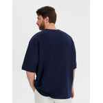 Джемпер с коротким рукавом SILUETTI VOLUMICA, темно-синий, размер XS/S