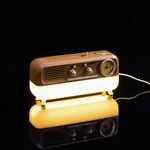 BLUETOOTH-колонка с беспроводной зарядкой, часами и подсветкой MULTIVERSE, VER.2