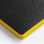 Ежедневник DOPPIO, недатированный, черный с желтым