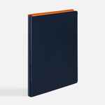 Ежедневник DOPPIO, недатированный, синий с оранжевым