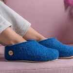 Домашние валенки CANT, синие (василек), размер 35