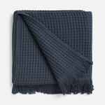 Плед вафельный ELENGLECT, темно-серый