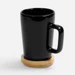 Кружка VIERRA с крышкой-костером, черная