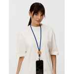 Шнурок для бейджа TUBE WOOD, синий