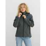 Куртка софтшелл с капюшоном женская RACE WOMEN, темно-синяя, размер S