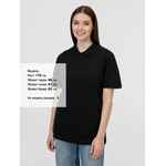 Рубашка поло унисекс PULSE, черная, размер S