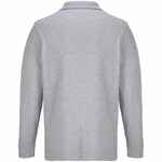 Рубашка поло унисекс с длинным рукавом PACIFIC LSL, серый меланж, размер XS