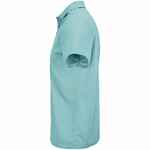 Рубашка поло унисекс PITCHER, голубая (морская волна), размер XS