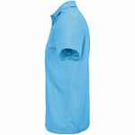 Рубашка поло унисекс PITCHER, ярко-бирюзовая, размер XS