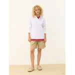 Рубашка поло унисекс с длинным рукавом PACIFIC LSL, белая, размер XS