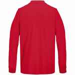 Рубашка поло унисекс с длинным рукавом PACIFIC LSL, красная, размер XS