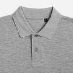 Рубашка поло унисекс PULSE, серый меланж, размер 3XL