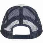 Бейсболка BLINK, молочно-белая с синим (деним)