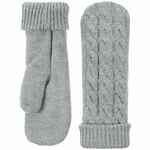 Варежки HEAT TRICK, серебристо-серый меланж, размер S/M