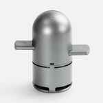 BLUETOOTH-колонка с беспроводной зарядкой DROID, серая