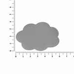 Наклейка тканевая LUNGA CALUM, L, серая