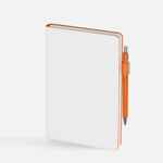 Ежедневник WHITE SHALL, недатированный, бело-оранжевый