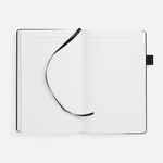 Ежедневник WHITE SHALL, недатированный, бело-черный