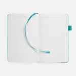 Ежедневник WHITE SHALL, недатированный, бело-бирюзовый