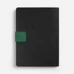 Ежедневник BOOM, недатированный, черный с зеленым