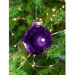 Елочный шар FINERY GLOSS, 8 см, глянцевый фиолетовый